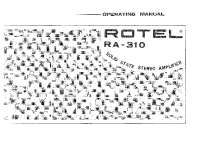 Rotel-RA-310 - Owners manual 